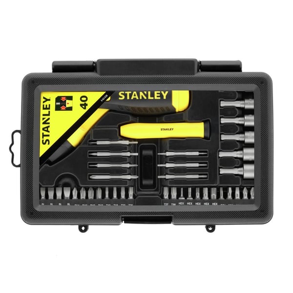 STANLEY - Ruuvimeisseli ja hylsysarja - 40 kpl - kotelossa