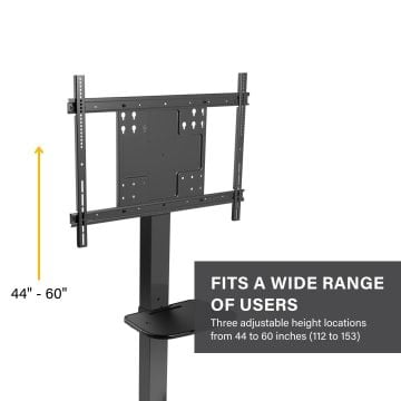 Chief FIT Series - Vagn - för interaktiv platt skärm - mobil - svart - skärmstorlek: 55"-86"