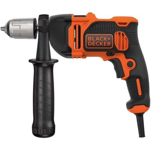 Black & Decker BEH850K, Suora pora, Avaimeton, Musta, Oranssi, 1,3 cm, 3100 RPM, 3,2 cm