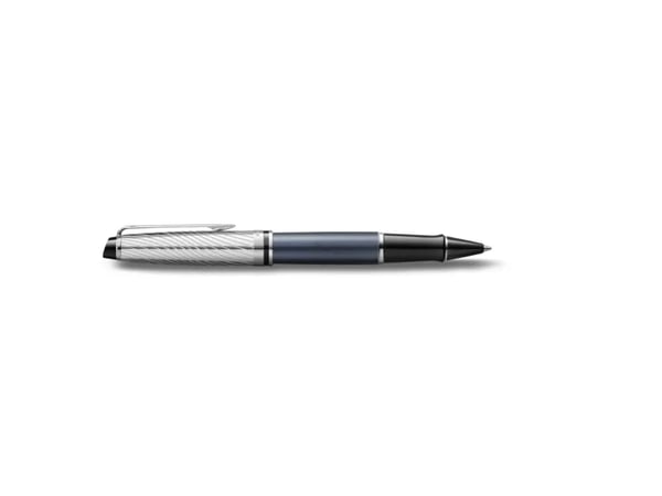 Waterman Expert Deluxe, Grå, Metallisk, Sort, Lakk, Fint, Ambidekstriøs, Gave boks