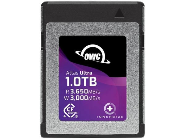 OWC Atlas Ultra, 1 TB, CFexpress, 3650 MB/s, 3000 MB/s, Staattisen purkauksen (ESD) suoja, Iskunkestävä, Iskunkestävä, UV-kestävä, Röntgensäteenkes...