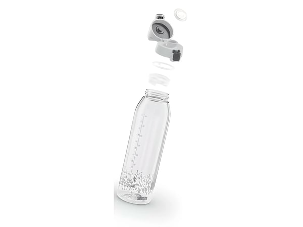 SIGG Total Clear ONE MyPlanet, Päivittäinen käyttö, 1500 ml, Liikkuva kansi, Muovi, Antrasiitti, Aikuinen