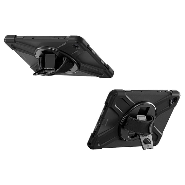 4smarts GRIP - Baksidedeksel for nettbrett - robust - polykarbonat, termoplast-polyuretan (TPU), gummi - svart - for Samsung Galaxy Tab A9