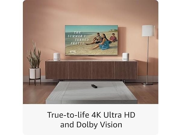 Amazon Fire TV Stick 4K, 4K Ultra HD, Fire OS, 3840 x 2160 piksler, 720p, 1080p, 2160p, 1,7 GHz, 60 fps