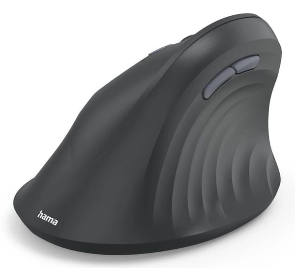 Hama EWM-500L, Vasenkätinen, Vaakasuuntainen muotoilu, Optinen, Langaton RF, 1800 DPI, musta