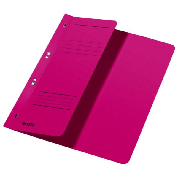 LEITZ maljestiftemaskin, DIN A4, manila papp, rød, kommersiell søm, 250 g/kvm, 1/2 frontdeksel (90 mm bredt) - 50 stykker (3740-00-25)