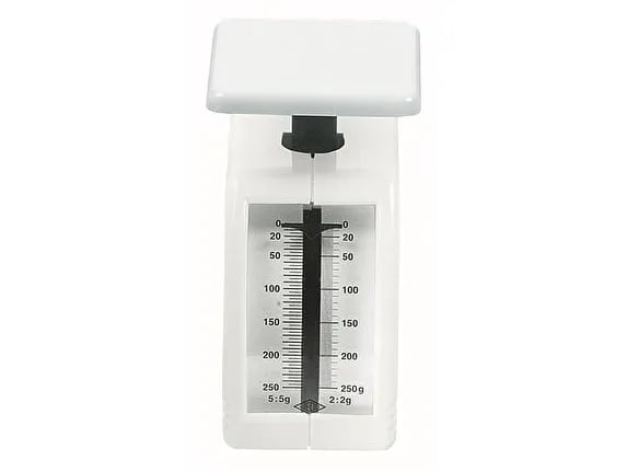 Wedo 249 862000, Mekaaninen keittiövaaka, 0,25 kg, 2 g, Valkoinen, Pöytämalli, g