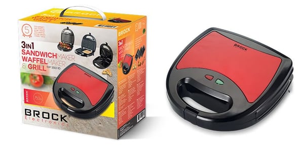 BROCK SSM 2003 RD, Svart, Röd, Rostfritt stål, 0,75 m, 750 W, 240 V, 60 hz