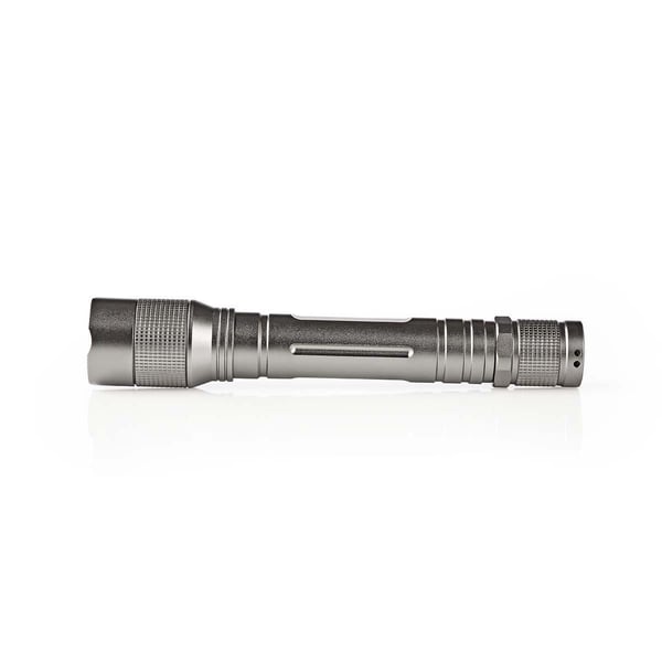Nedis LTRH3WGY, Handficklampa, Grå, Aluminium, Knappar, IPX5, LED