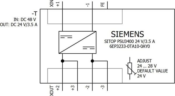 Siemens 6EP3233-0TA10-0AY0 DIN-kiskoon asennettava virtalähde, sisältö 1 kpl, 91 W, 32 mm, 100 mm