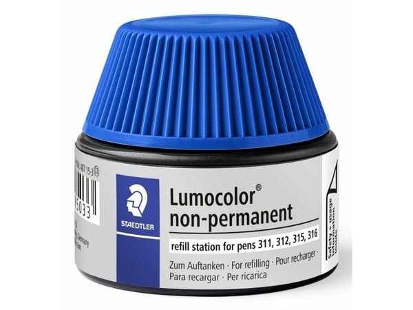 STAEDTLER Lumocolor - Påfyllingsstasjon - ikke-permanent - blå - 15 ml