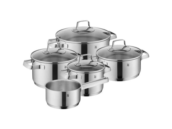 WMF Belmonte, Grytset, Rostfritt stål, Rostfritt stål, Rostfritt stål, Rostfritt stål, Rostfritt stål