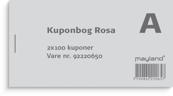 Mayland 92220650, 100 stykker, Hvit, Rosa