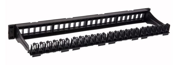 Techly I-KS PP-24-DEN, RJ-45, U/UTP (UTP), Rackmontering, 1U, Svart, -40 - 68 °C