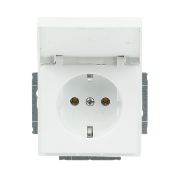 ABB 20 EUK-884, Tyyppi F, 2P+PE, Valkoinen, Termoplastinen, Muovi, IP20, 250 V
