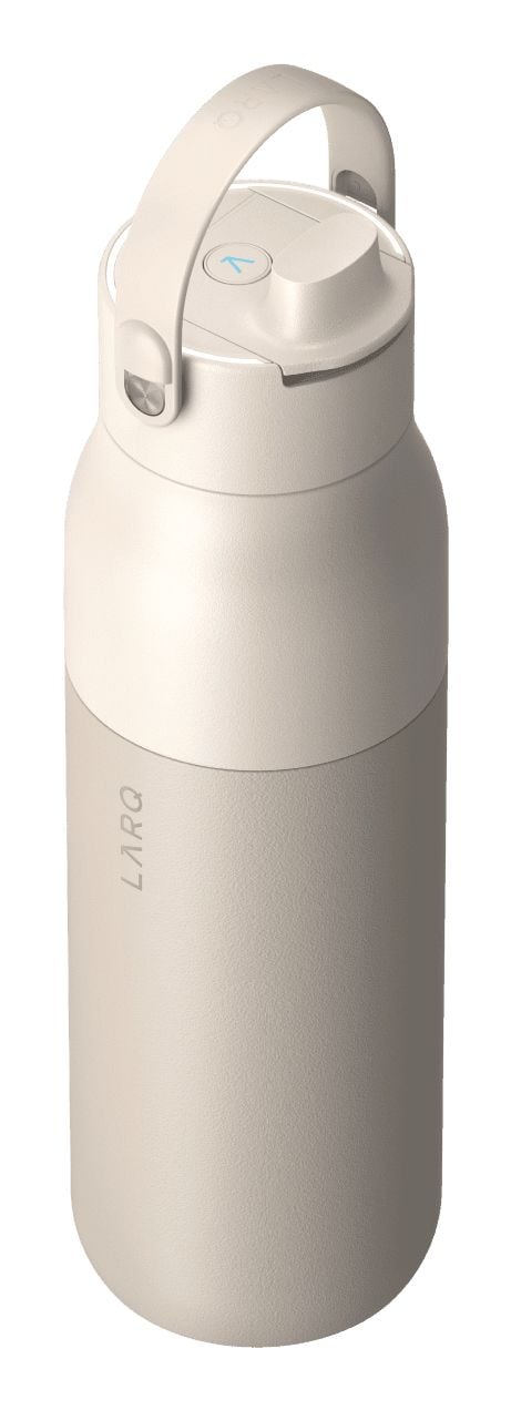 LARQ PureVis 2, Päivittäinen käyttö, Fitness, Patikointi, Urheilu, 1000 ml, Ruuvinkanta, Ruostumaton teräs, Hiekka, Aikuinen