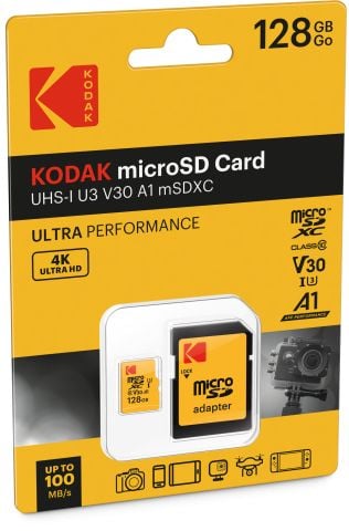 Kodak mSD 128GB UHS-I U3 Ultra EKMSDM128GXC10HPRK