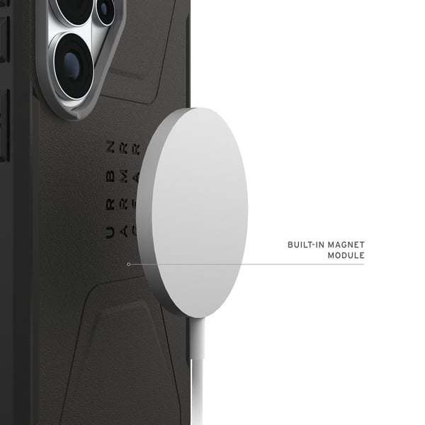UAG - Civilian w/Magnet Cover - Black - Samsung S26 Ultra