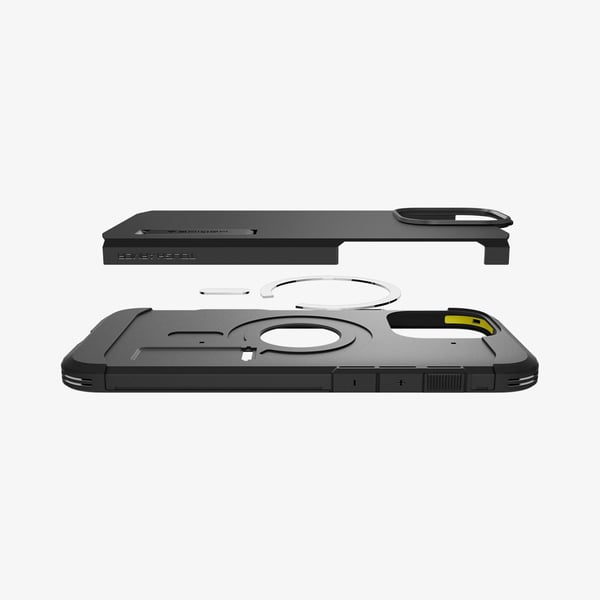Spigen Tough Armor T AI (MagFit), Suojus, Apple, iPhone 16 Pro, 16 cm (6.3"), Musta