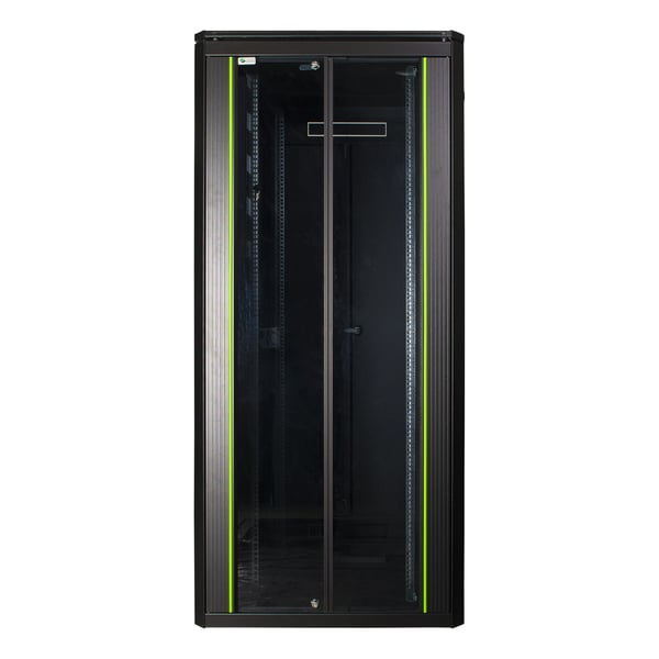 Lanview by Logon - Rack skap - 800 x 800 mm, data line - free-standing - svart, RAL 9005 - 36U - 19"