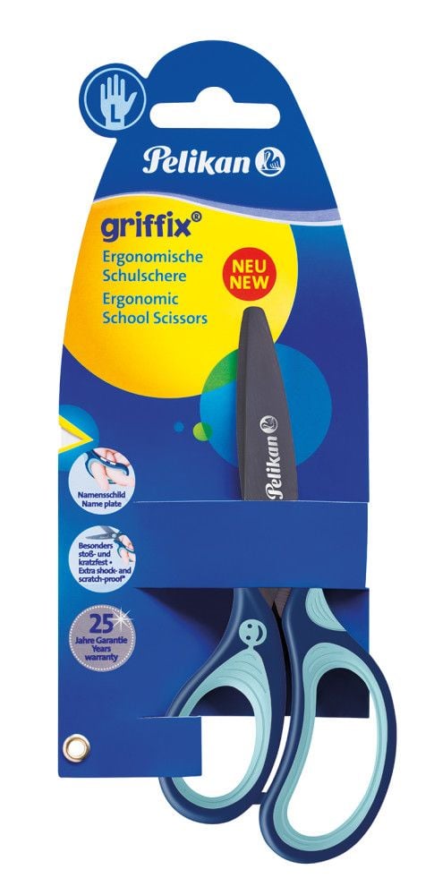 Pelikan SC1LB, Lapsi, Suora leikkuu, Yksi, Sininen, Askartelusakset, Vasenkätinen