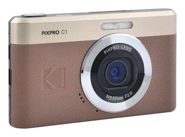Kodak PIXPRO C1BN, 13 MP, 4160 x 3120 pikseliä, 1/3", CMOS, Full HD, Ruskea