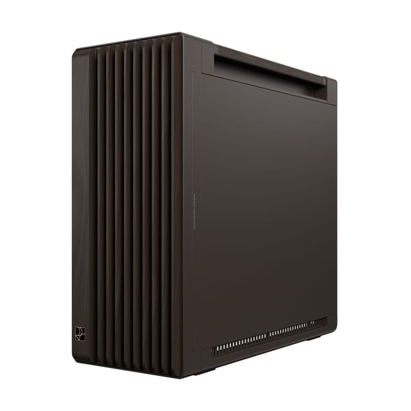 ASUS ProArt PA602 chassi, Mid Tower, härdat glas, Wood Edition, Retro Brown