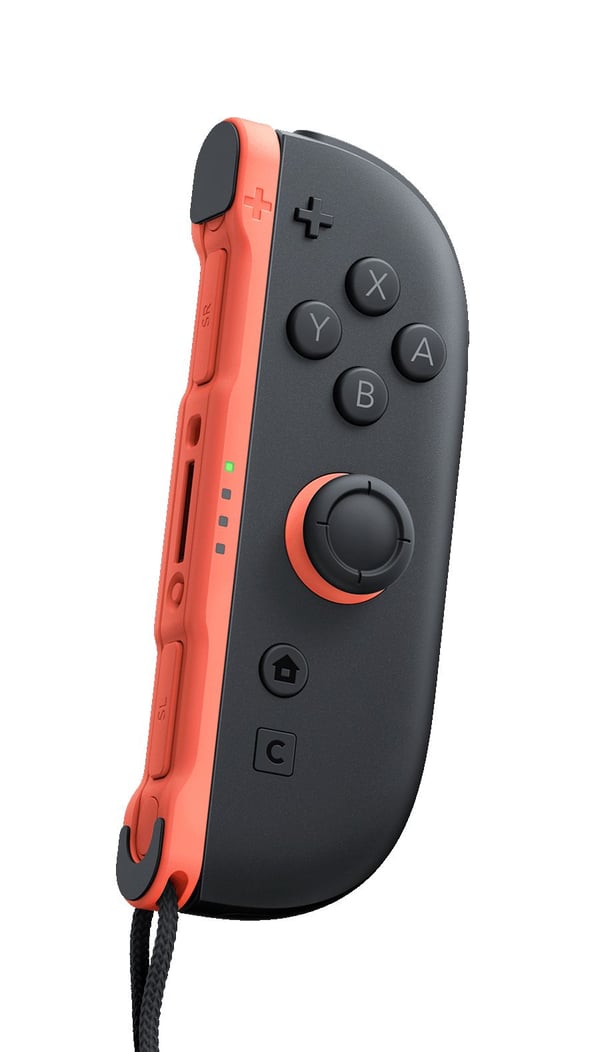 Nintendo Joy-Con 2 (R)-kontroller for Switch 2, Bluetooth, lys rød