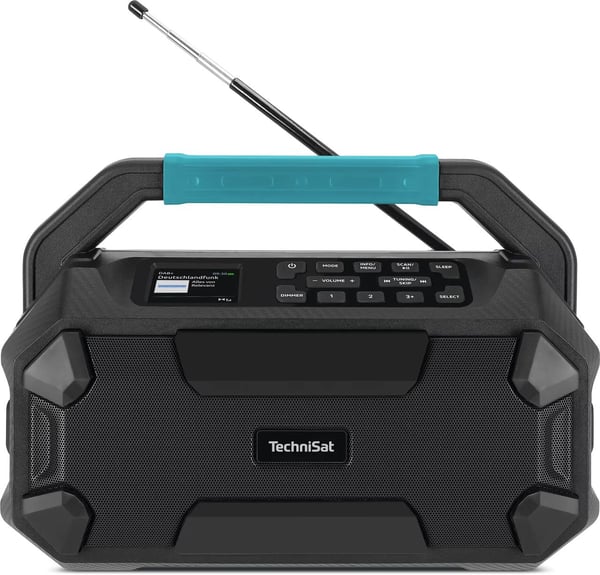 TechniSat VIOLA 231 OD työmaaradio DAB+ FM Bluetooth IPX4, musta