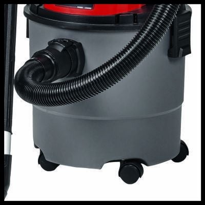 Einhell TC-VC 18/15 Li-Solo, Trommelvakuum, Tørr & våt, Støv pose, 15 l, 72 dB, Sort, Rød - SOLO