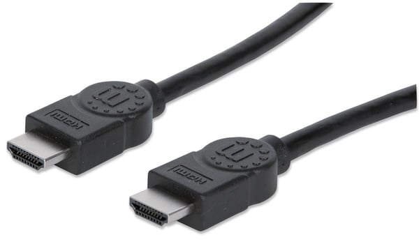 Manhattan 323192, 1 m, HDMI Type A (Standard), HDMI Type A (Standard), 3D, 10,2 Gbit/sek., Svart