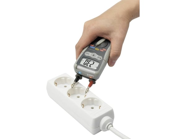 Voltcraft käsikäyttöinen yleismittari digitaalinen VC-20 Roiskevesisuojattu (IP54) CAT IV 600 V Näyttö (lukemat): (VC-20)