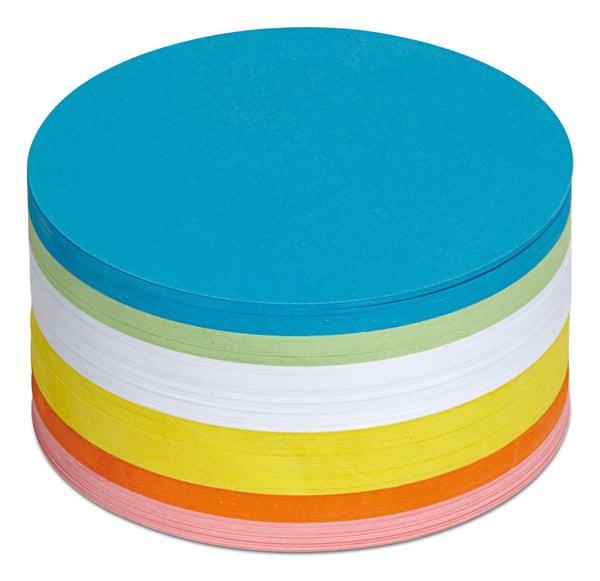 MAUL 6394499, rund, flerfarget, papir, 150 g/m², 95 mm, 95 mm
