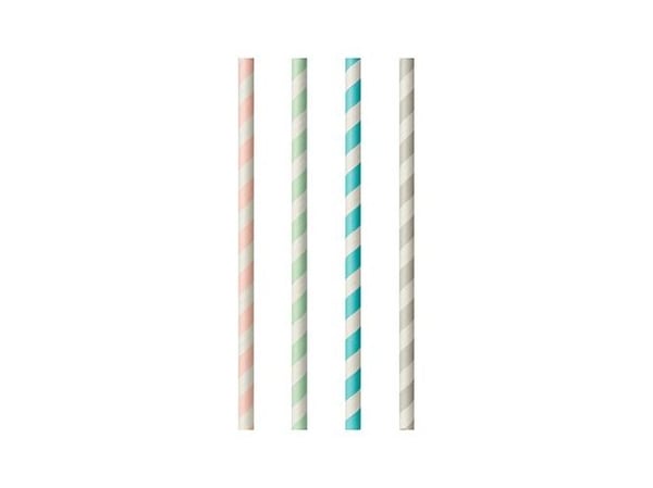 Papstar 87011, Assorterte farger, Papir, 20 cm, 6 mm, 100 stykker