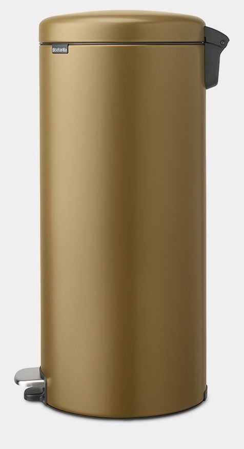 Brabantia poljettava roskakori NewIcon 30 litraa Lämmin messinki