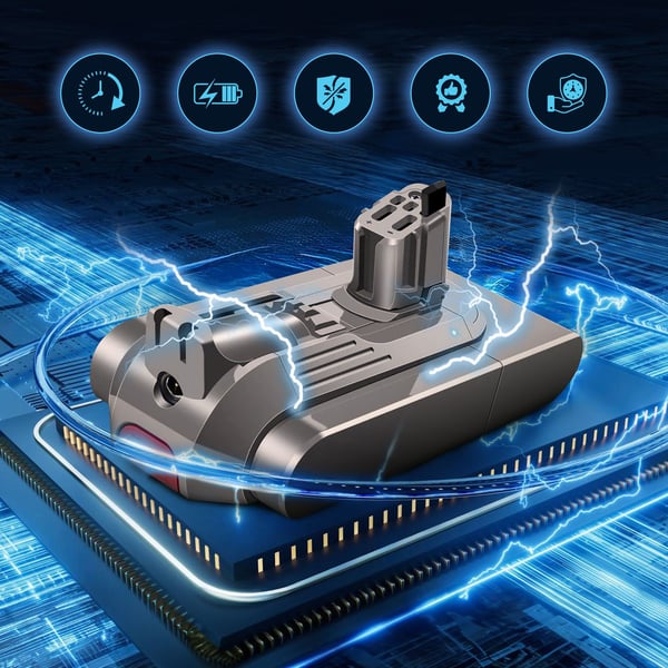 Extralink-batteri till Dyson V11, 25,2 V, 3000 mAh, klickanslutning