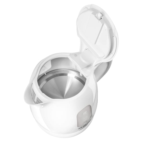 Sencor SWK 1010WH, 1 l, 1100 W, Vit, Plast, Rostfritt stål, Justerbar termostat, Vattennivå indikator