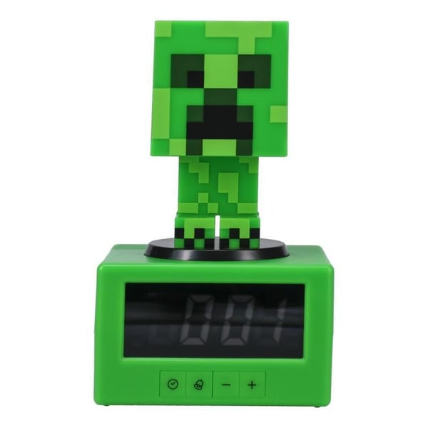 Paladone Creeper Icon, Digital väckarklocka, Minecraft, Creeper, Torg, Grön, 12/24h