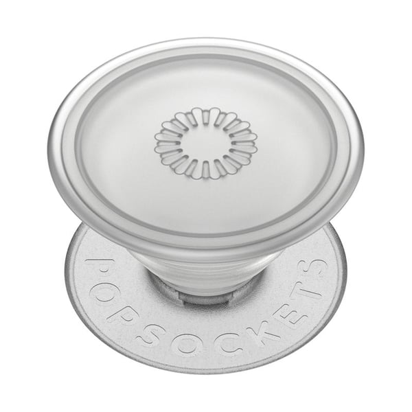 PopSockets PlantCore, Grepp, Grå, Translucent, Symmetriskt mönster, Universal, 1 styck, 38,8 mm