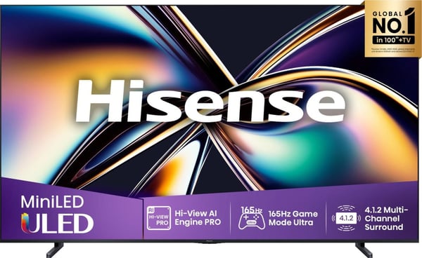 Hisense 100U8Q -televisio, 100 tuumaa, Mini LED, 4K UHD