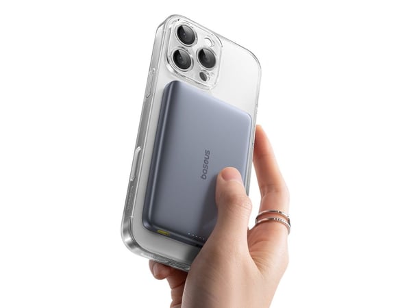 Baseus PicoGo AM41 powerbank 27 W 10000 mAh magnetisk, grå