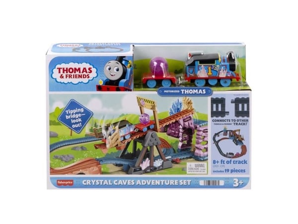 Fisher-Price Thomas & Friends Crystal Caves Adventure Set, Juna ja ratasetti, 3 vuosi/vuosia, AAA, Muovi, Monivärinen