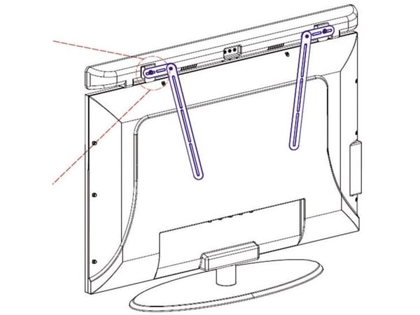 SpeaKa Professional Soundbar Bracket Swivel "Easy" Musta 1 pari (1211124)