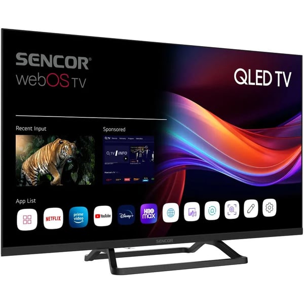 Sencor SLE 32QF860B, 81,3 cm (32"), 1920 x 1080 pixlar, QLED, Smart-TV, Wi-Fi, Svart