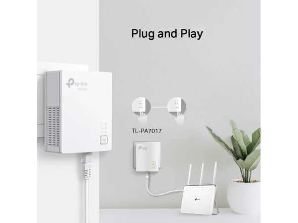 TP-Link TL-PA7019 KIT, 1000 Mbit/s, IEEE 1901, IEEE 802.3, IEEE 802.3ab, IEEE 802.3u, Typ C, Gigabit Ethernet, 10,100,1000 Mbit/s, HomePlug AV2