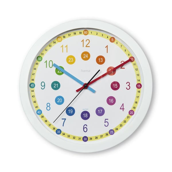 Hama 00222203, Vägg, Analog klocka, Circel, Multifärg, Plast, Glas