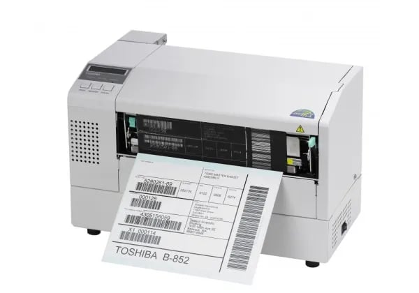 Toshiba TEC B-852 - Etikettskrivare - direkt termisk/termisk överföring - Rulle (10 - 24,2 cm) - 300 dpi - upp till 101.4 mm/sek - parallell, USB, LAN