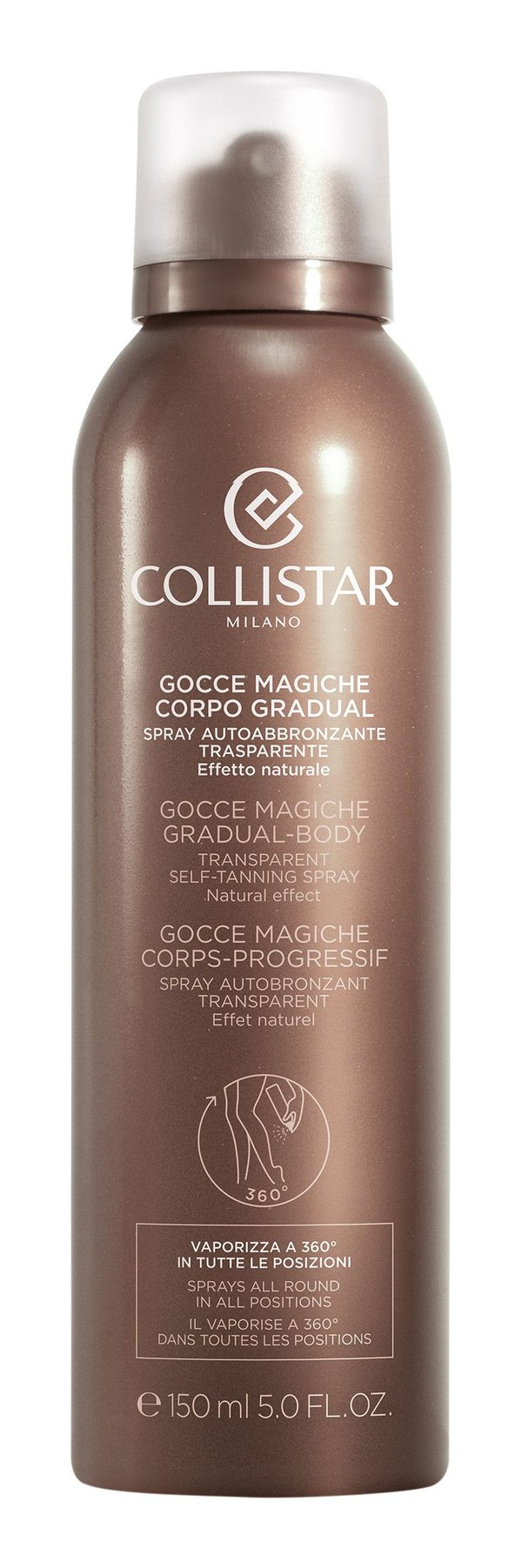 Collistar Gocce Magiche Gradual-Body Transparent Self-Tanning Spray 150 ml
