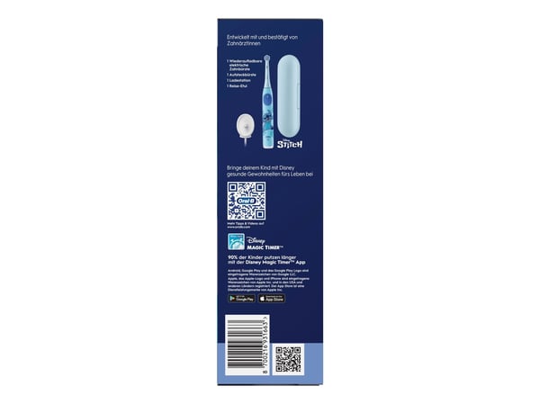Oral-B iO Kids 6+ lasten sähköhammasharja matkakotelolla, Stitch, sininen