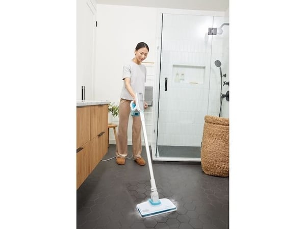 Black & Decker BHSM15FX08-QS, Kannettava höyrypesuri, 0,5 L, Valkoinen, 6 m, 1500 W, 30 s